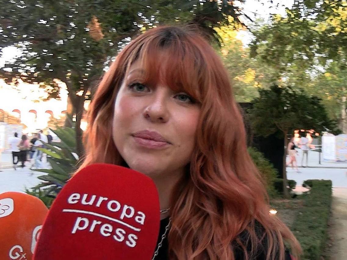 Anita Matamoros, ante el micrófono de Europa Press.