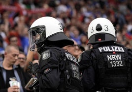 Imagen de la Policía de Hamburgo, en la Eurocopa.