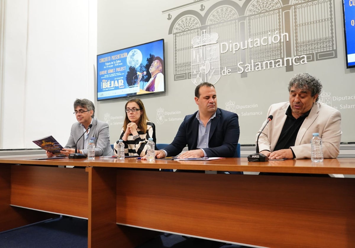 Luis Francisco Martín, Inmaculada Martínez Merino, David Mingo y Miguel Ángel Sánchez Paso