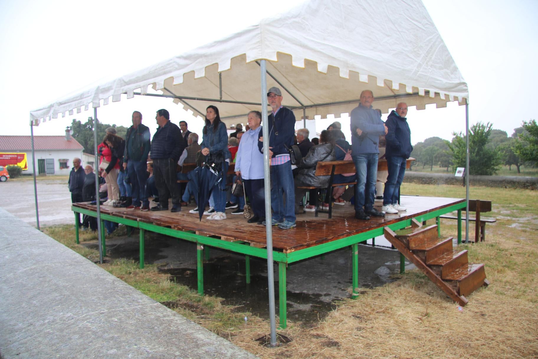 La lluvia desluce la romería grande del Cristo de Cabrera