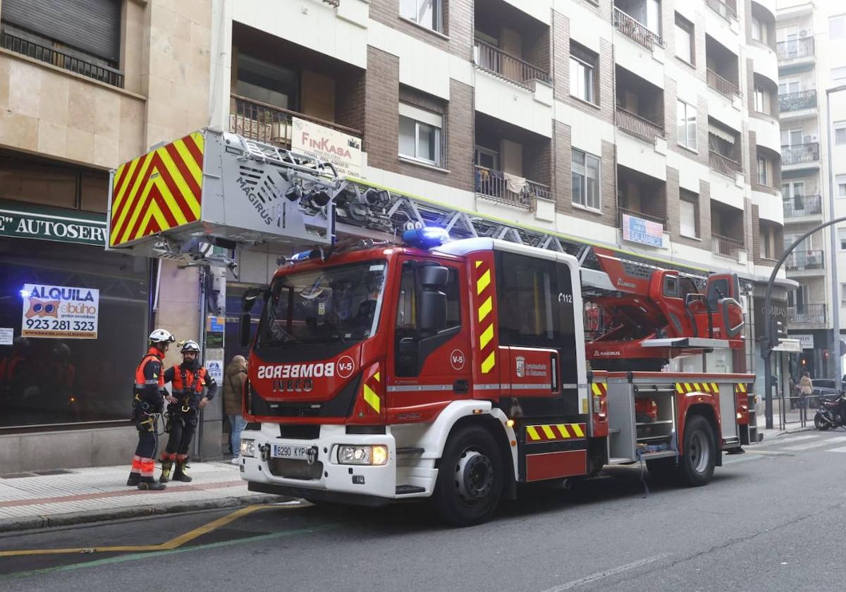 Imagen de una intervención de los Bomberos en la capital.