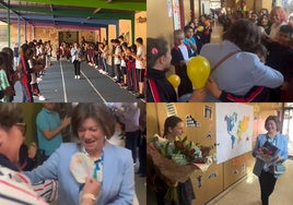 Capturas de pantalla de la publicación de Instagram del Colegio Sagrado Corazón.