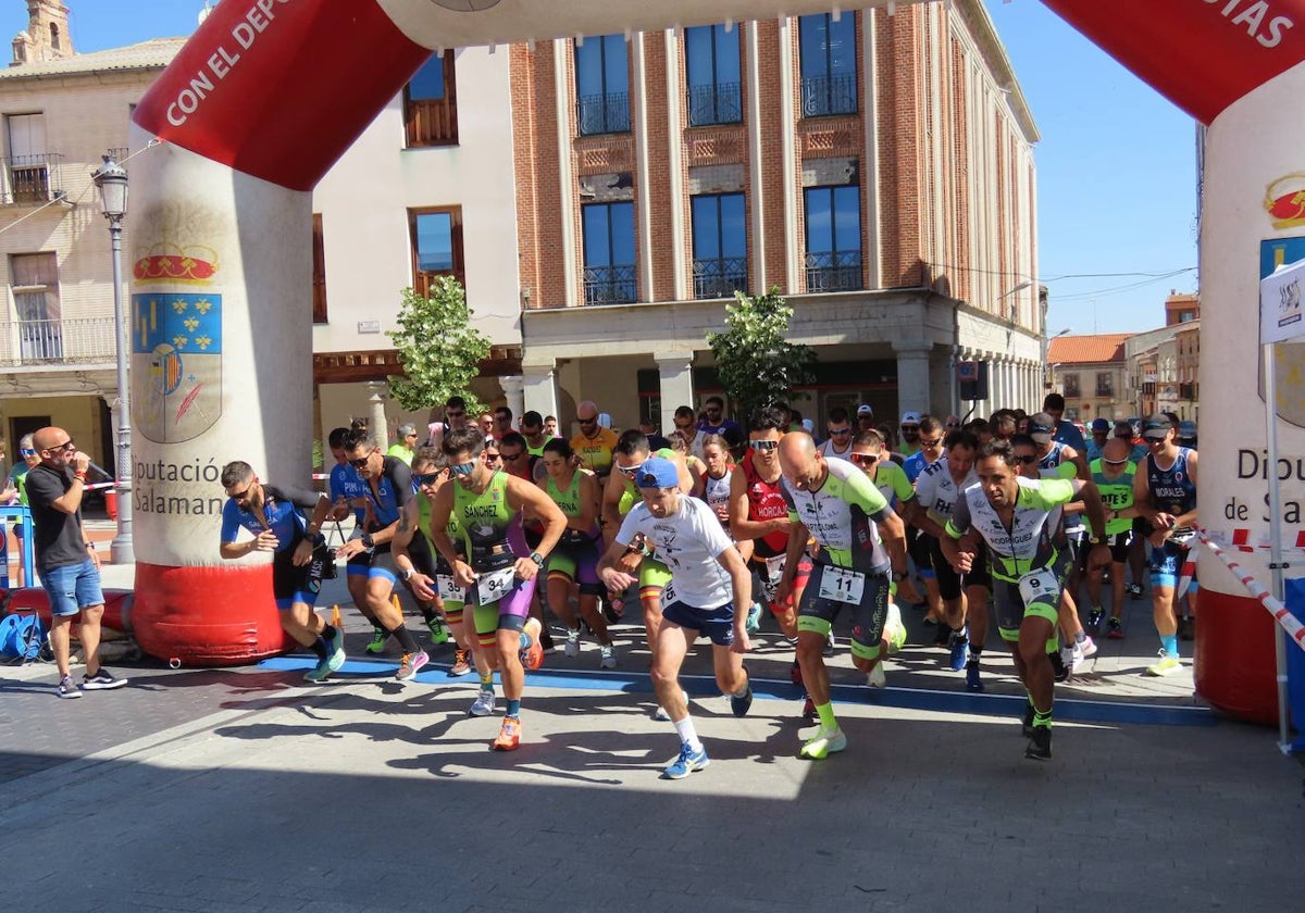 Jorge Horcajo y María Jesús Martín se imponen en el VII Duatlón Cross ‘Ciudad de Peñaranda’