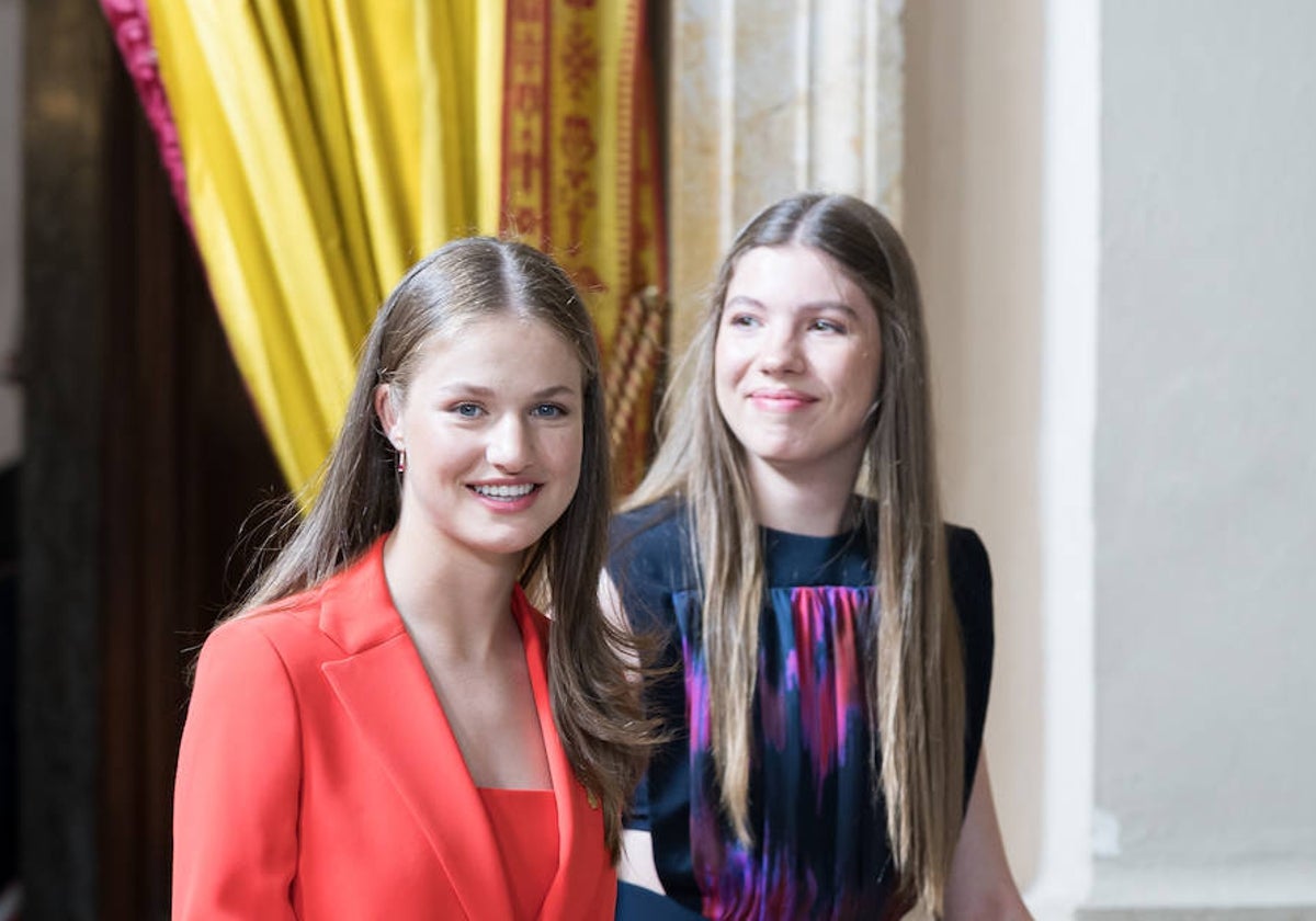 La princesa Leonor y la Infanta Sofía.