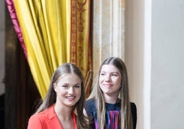 La princesa Leonor y la Infanta Sofía.