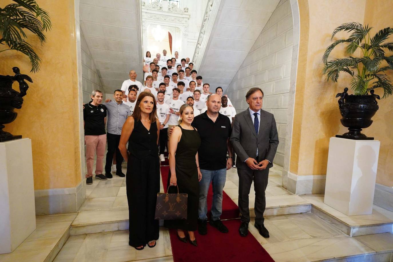 La recepción del Salamanca UDS en el Ayuntamiento, en imágenes