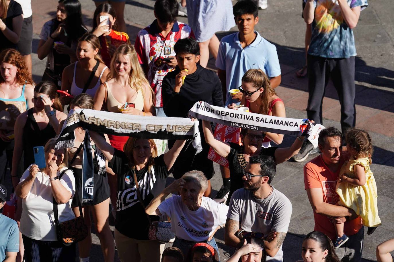 La recepción del Salamanca UDS en el Ayuntamiento, en imágenes