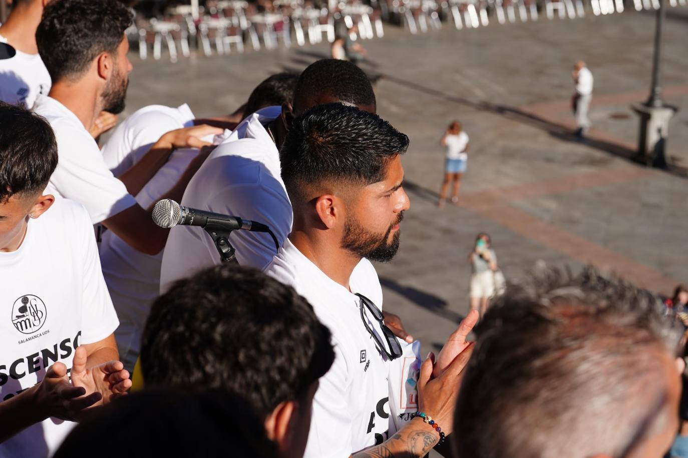 La recepción del Salamanca UDS en el Ayuntamiento, en imágenes