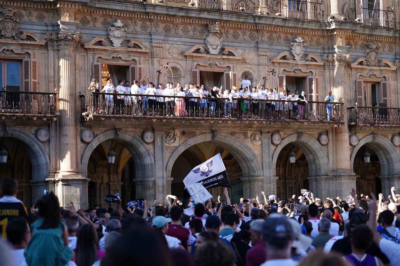 La recepción del Salamanca UDS en el Ayuntamiento, en imágenes