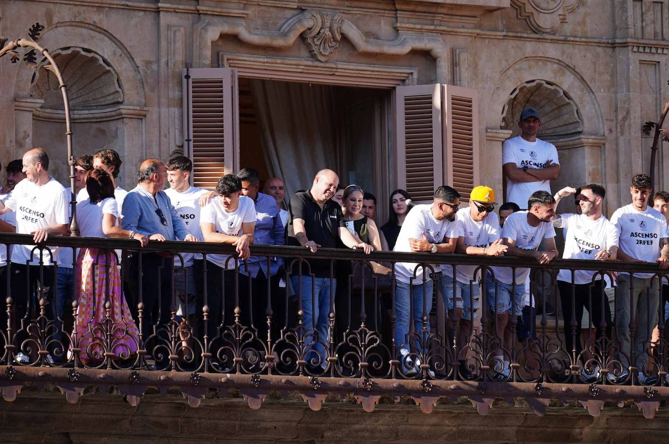 La recepción del Salamanca UDS en el Ayuntamiento, en imágenes
