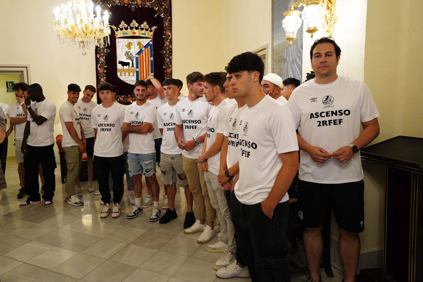 La recepción del Salamanca UDS en el Ayuntamiento, en imágenes