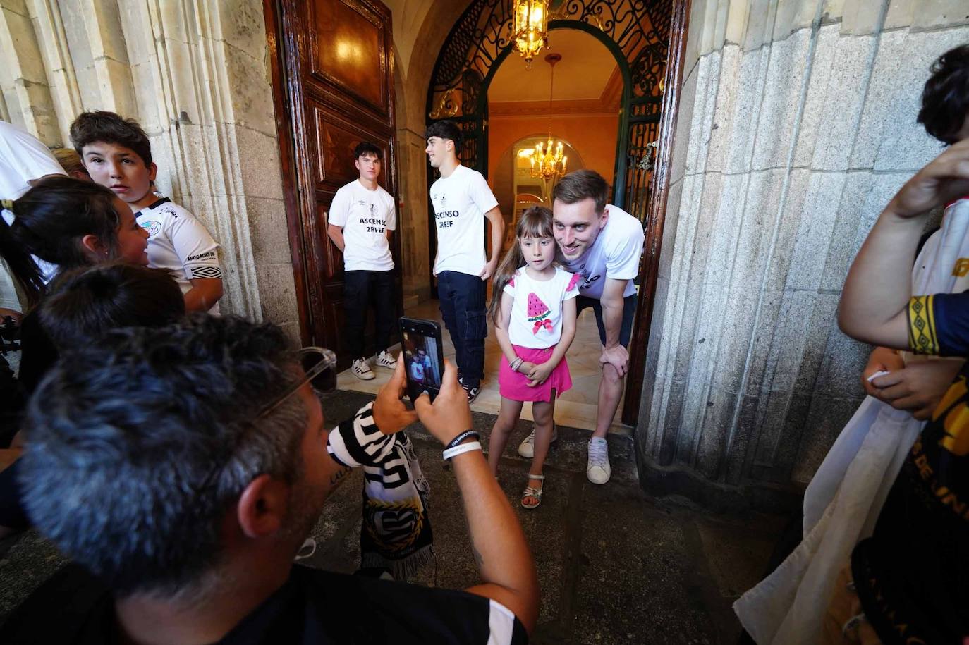 La recepción del Salamanca UDS en el Ayuntamiento, en imágenes