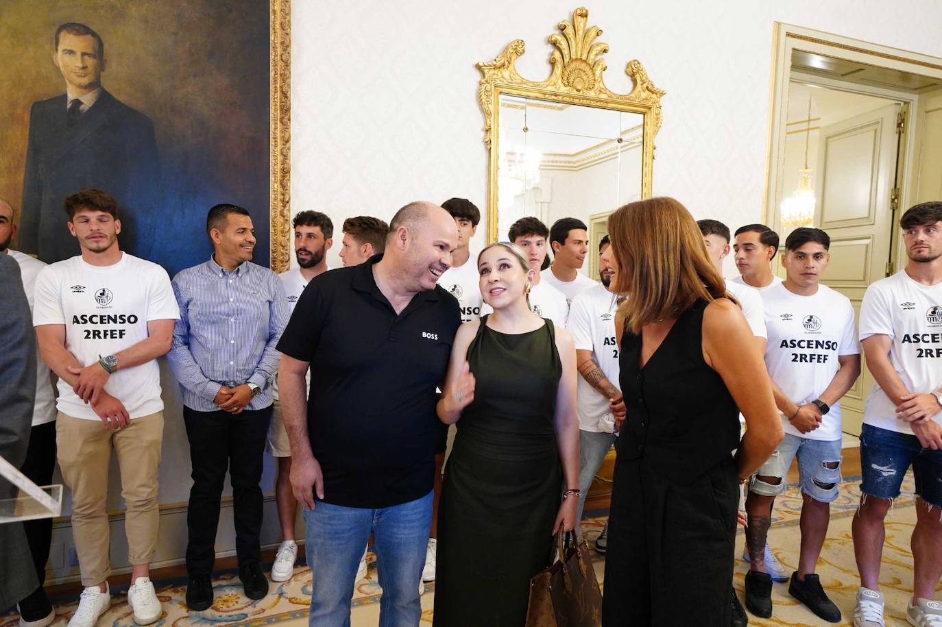 La recepción del Salamanca UDS en el Ayuntamiento, en imágenes