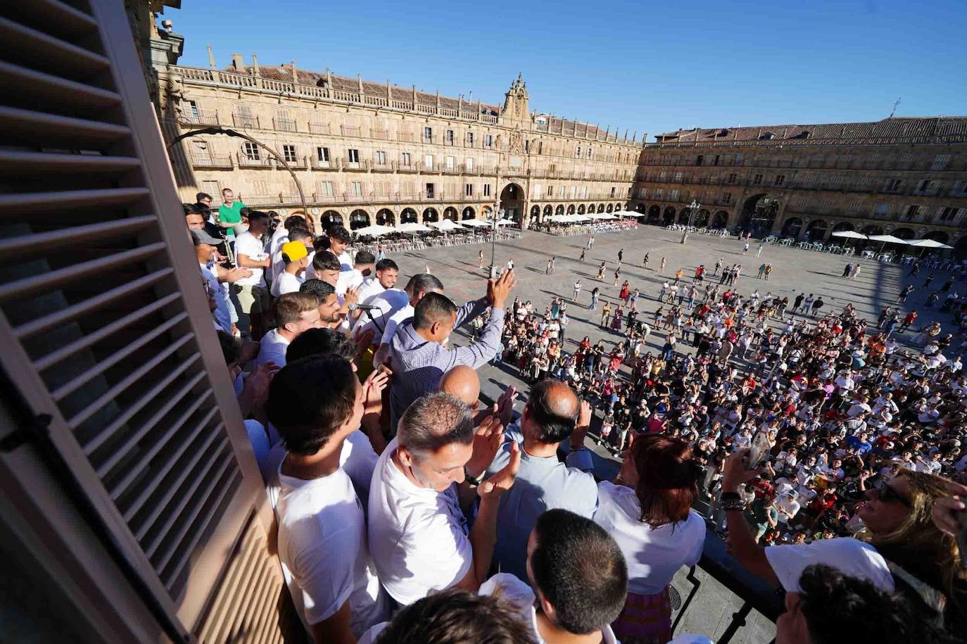 La recepción del Salamanca UDS en el Ayuntamiento, en imágenes