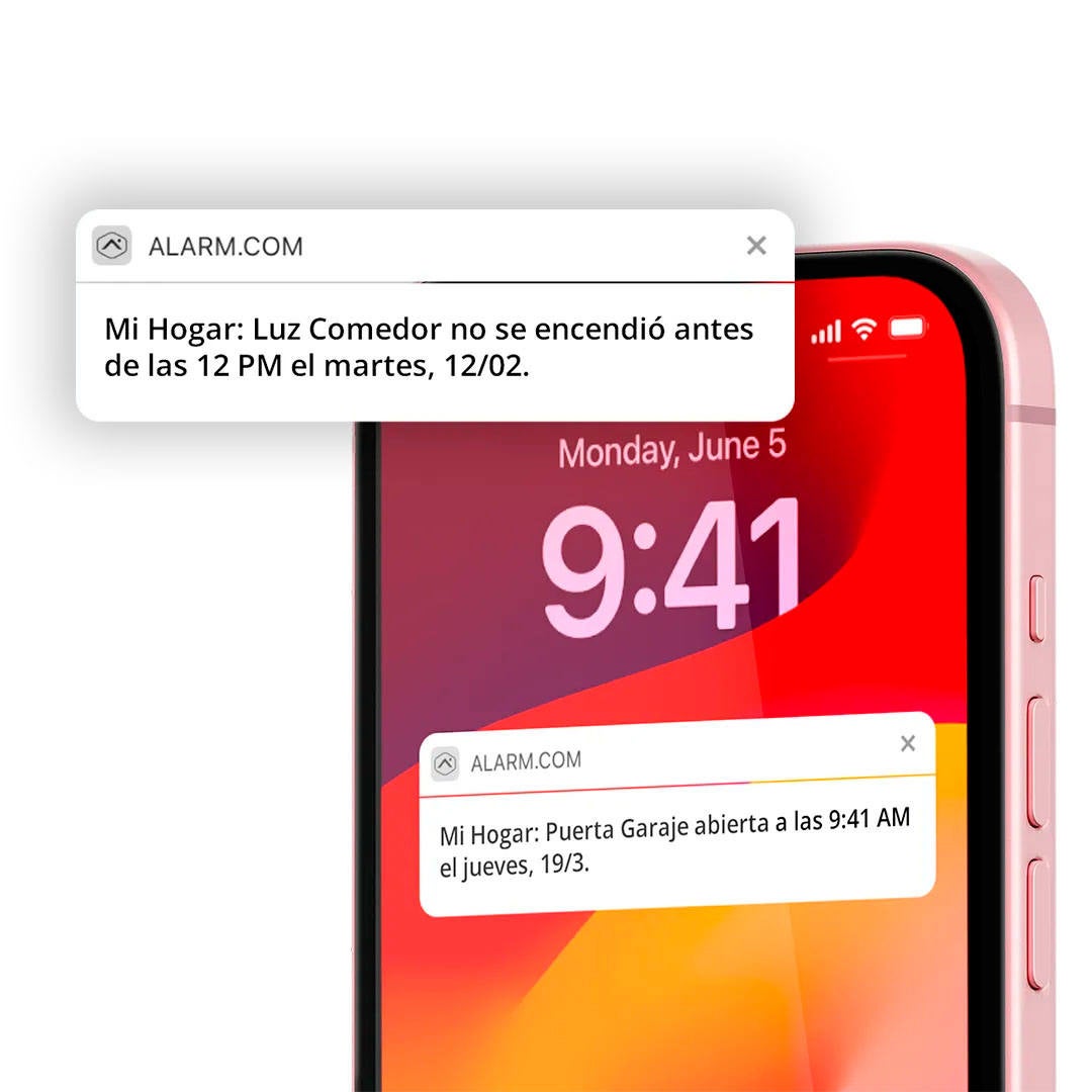 Una notificación de la aplicación en el móvil.