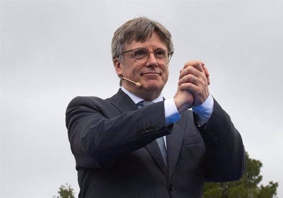 Carles Puigdemont en un acto.