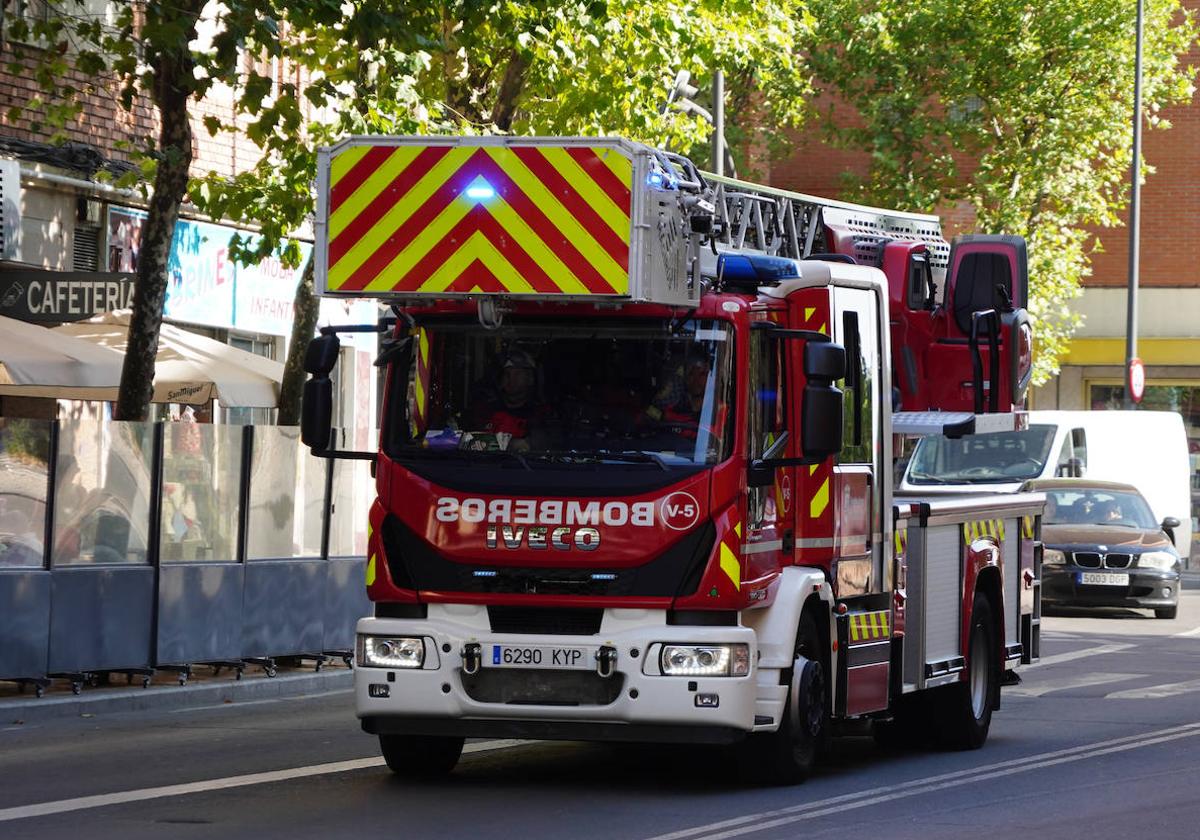 Bomberos de Salamanca en otra intervención.