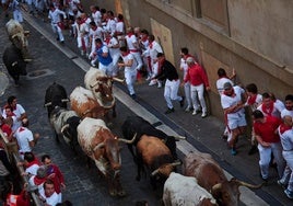 Encierro de los Sanfermines.