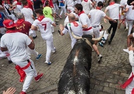 Encierro de los Sanfermines 2024.