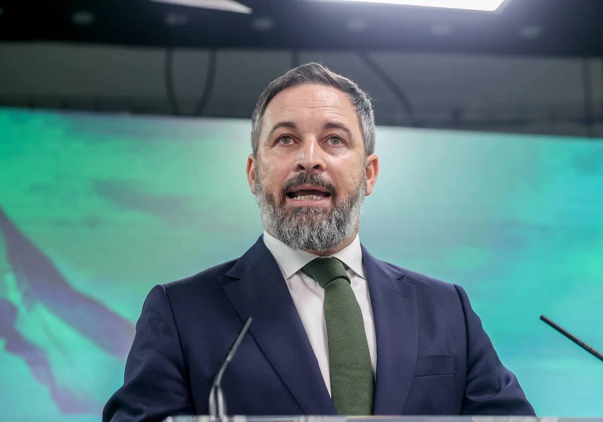 Santiago Abascal, líder nacional de Vox