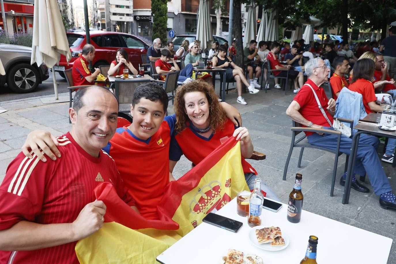 Salamanca sale a la calle para apoyar al combinado nacional