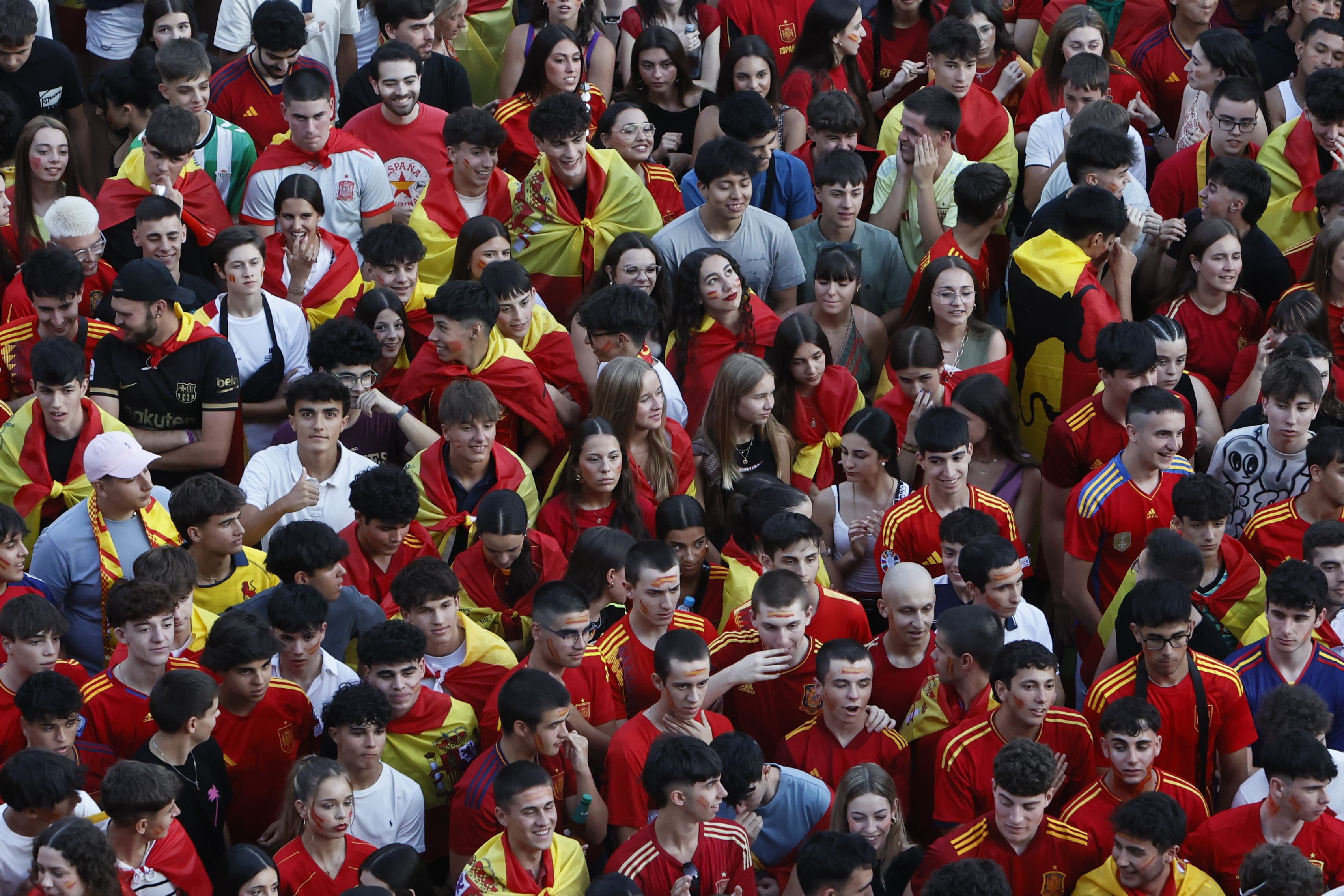 Salamanca sale a la calle para apoyar al combinado nacional