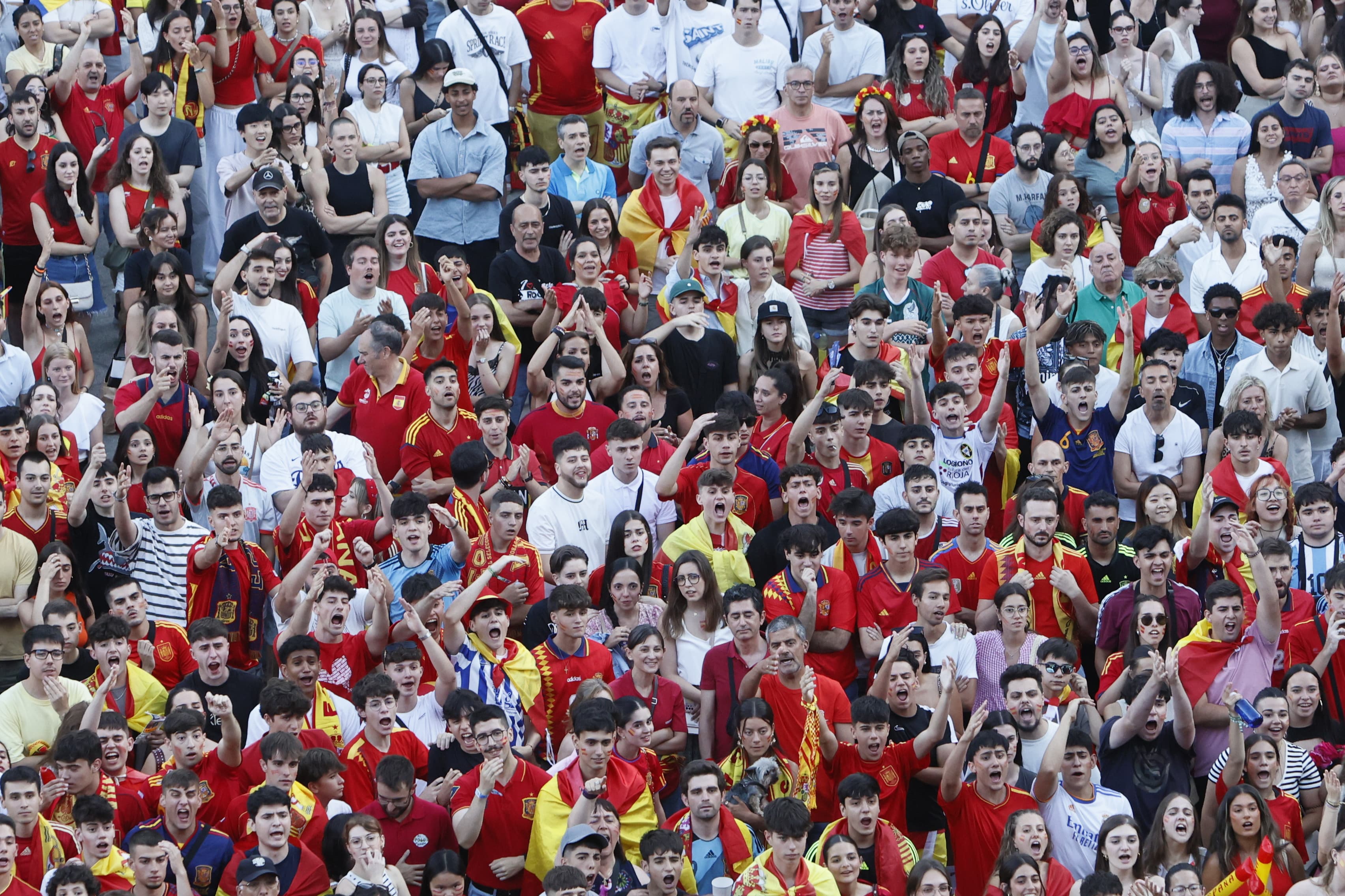 Salamanca sale a la calle para apoyar al combinado nacional