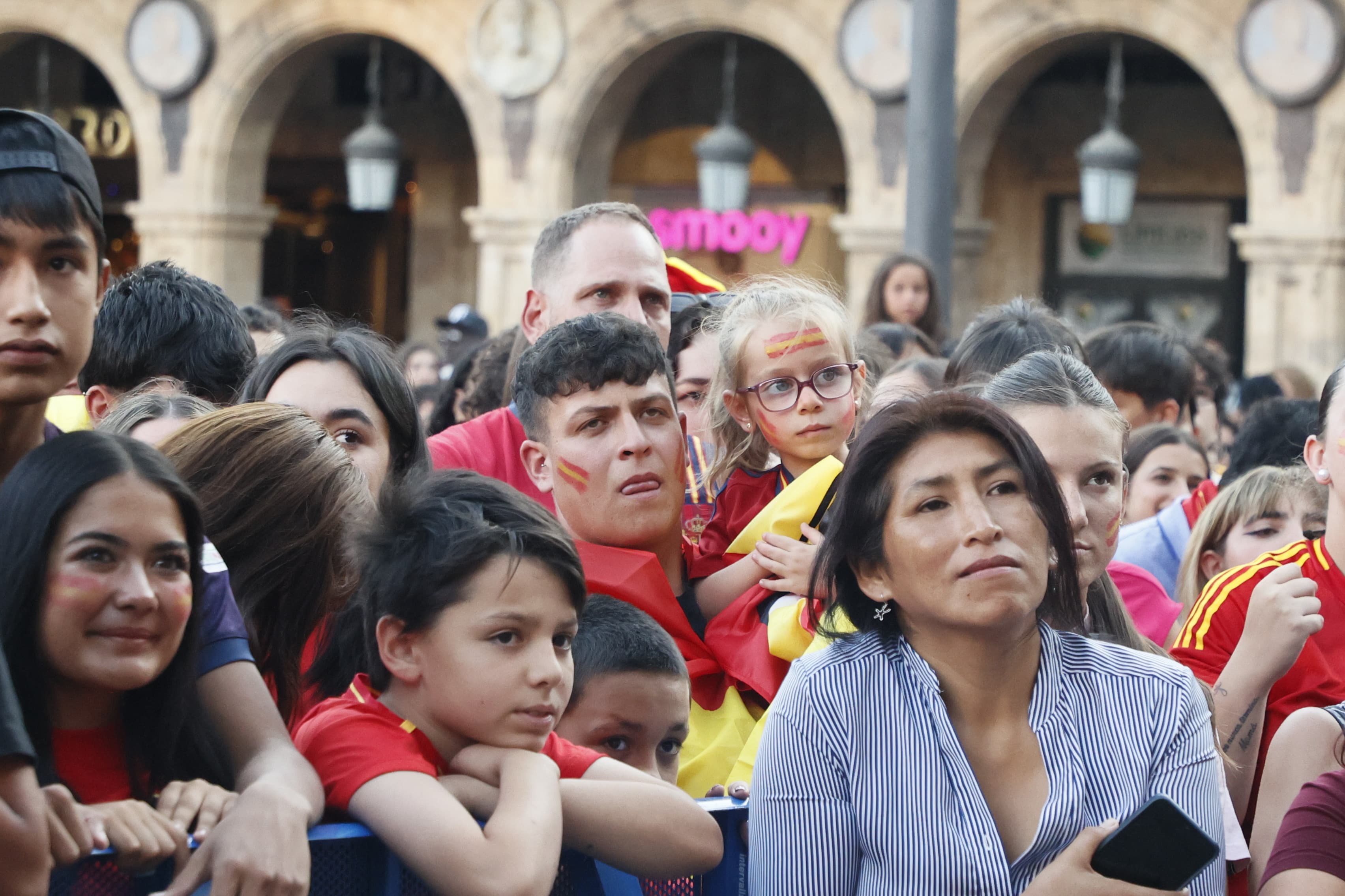 Salamanca sale a la calle para apoyar al combinado nacional