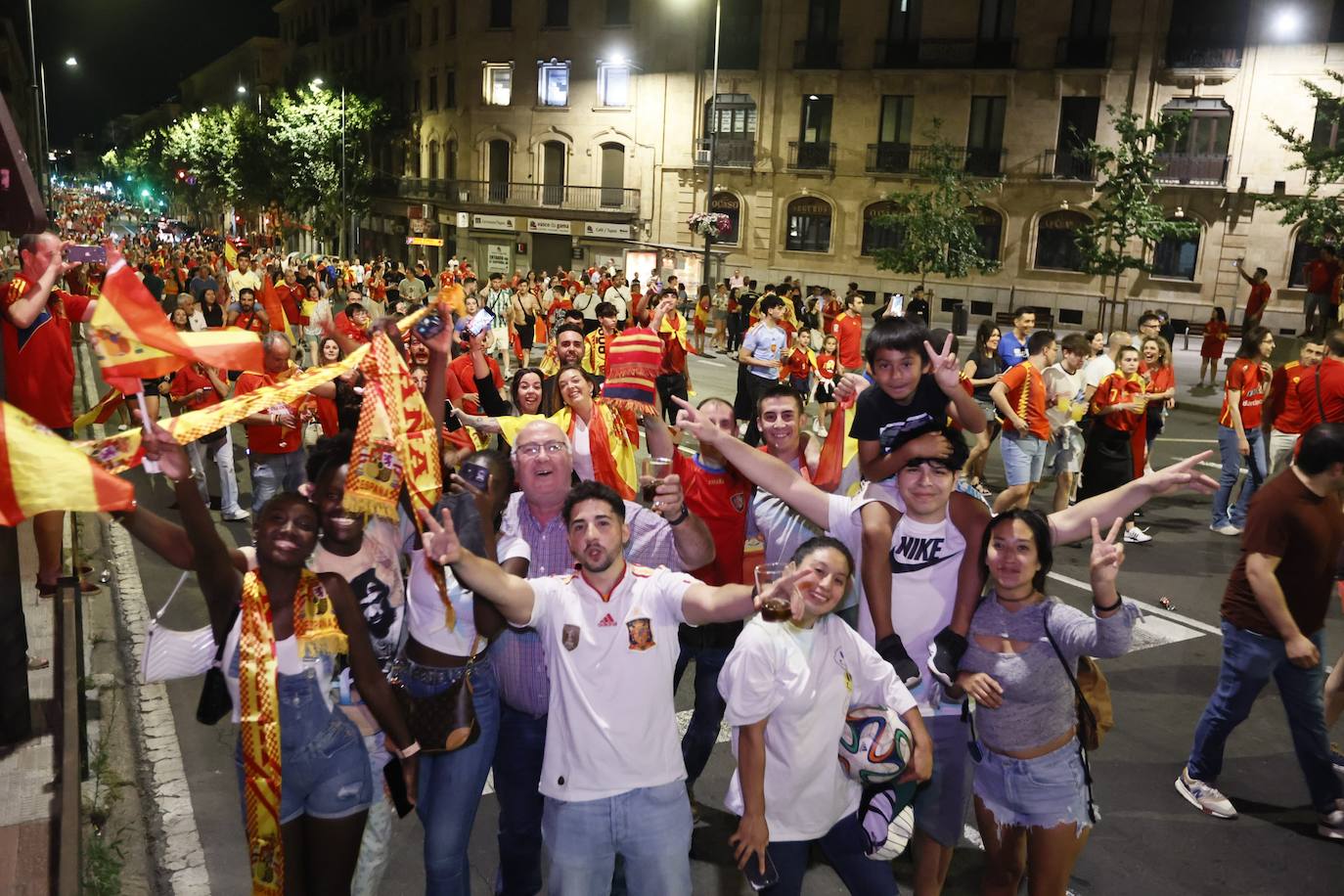 Así se celebró en Salamanca la victoria de España en la Eurocopa