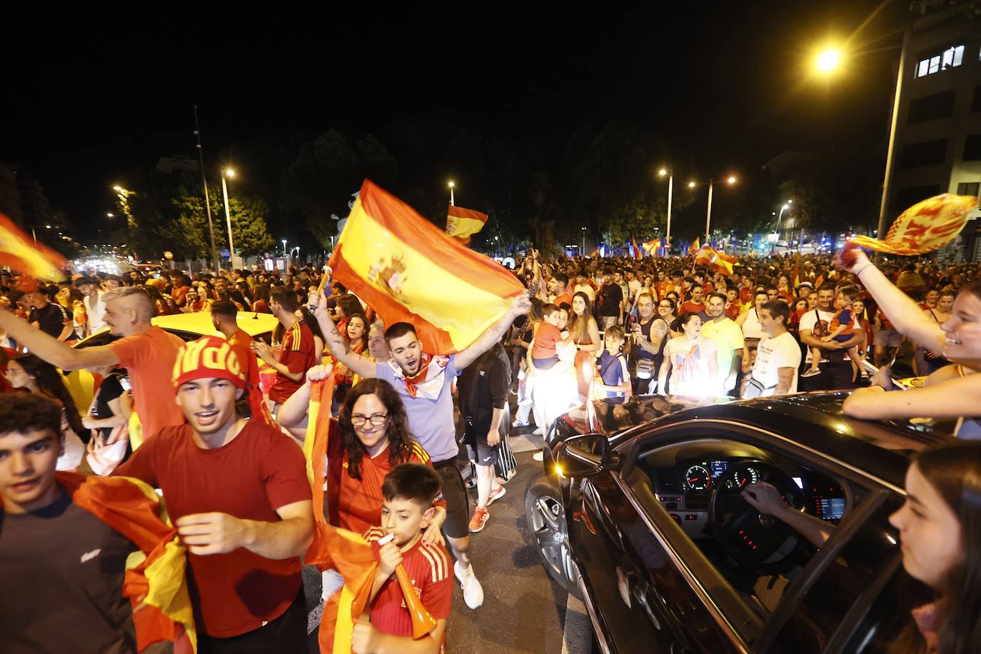 Así se celebró en Salamanca la victoria de España en la Eurocopa