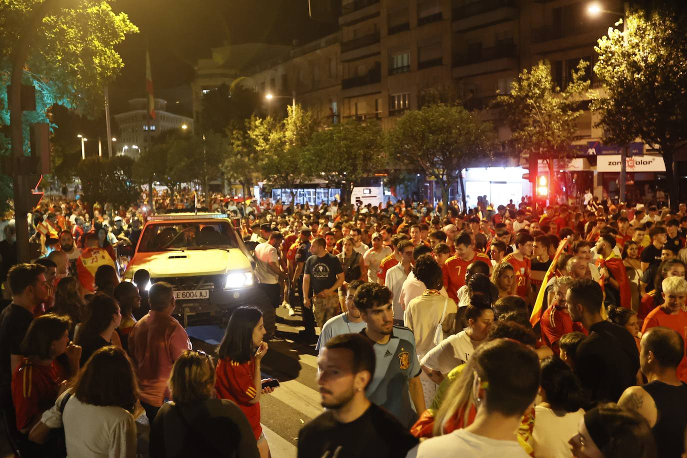 Así se celebró en Salamanca la victoria de España en la Eurocopa