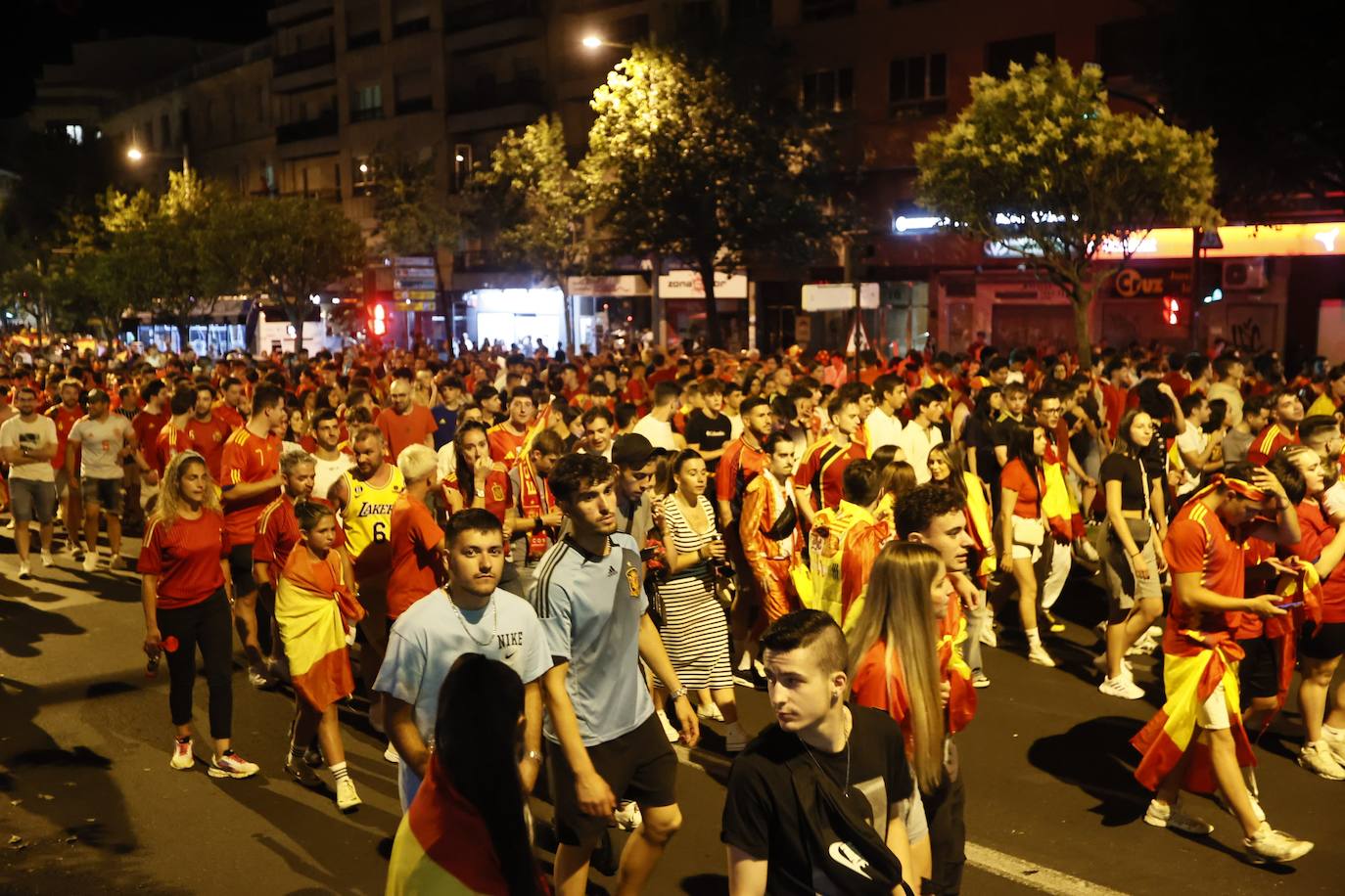 Así se celebró en Salamanca la victoria de España en la Eurocopa