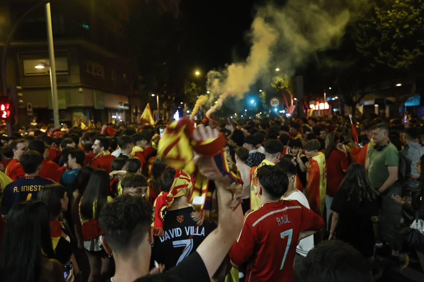 Así se celebró en Salamanca la victoria de España en la Eurocopa