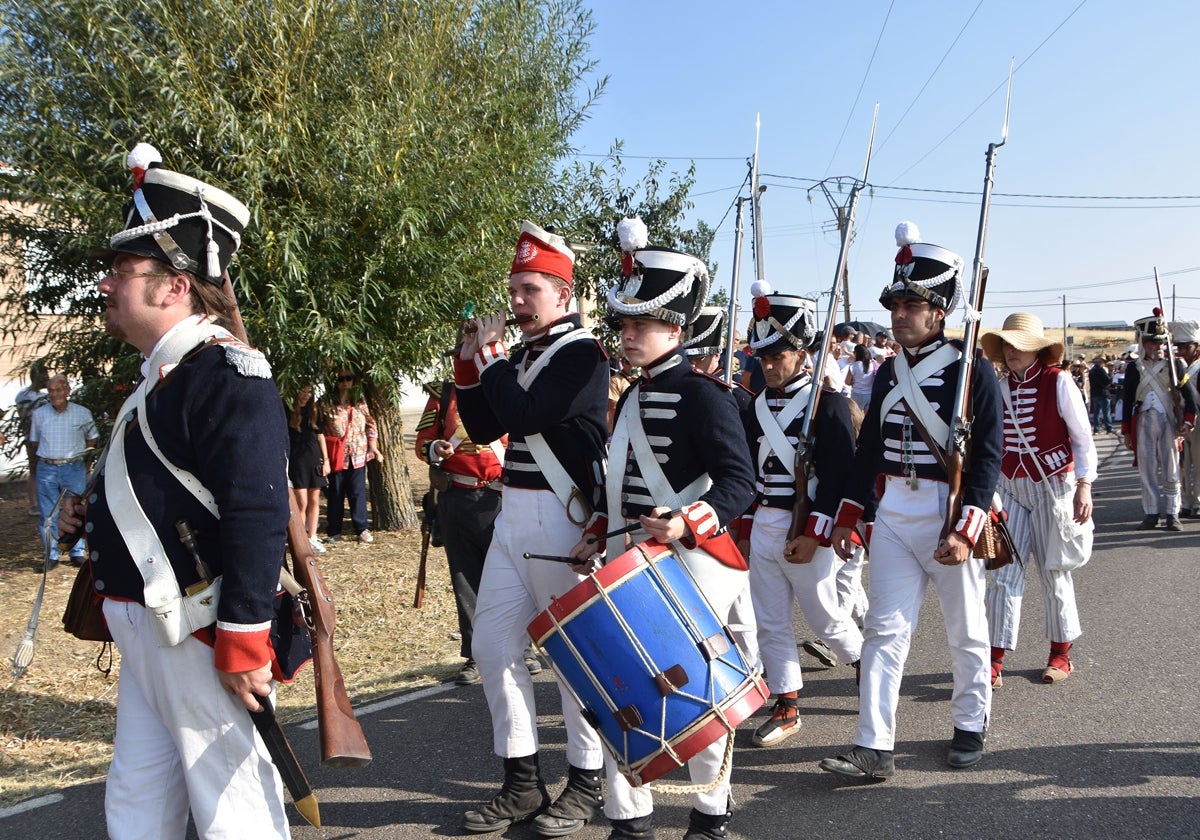 Recreación de la batalla durante el año pasado.