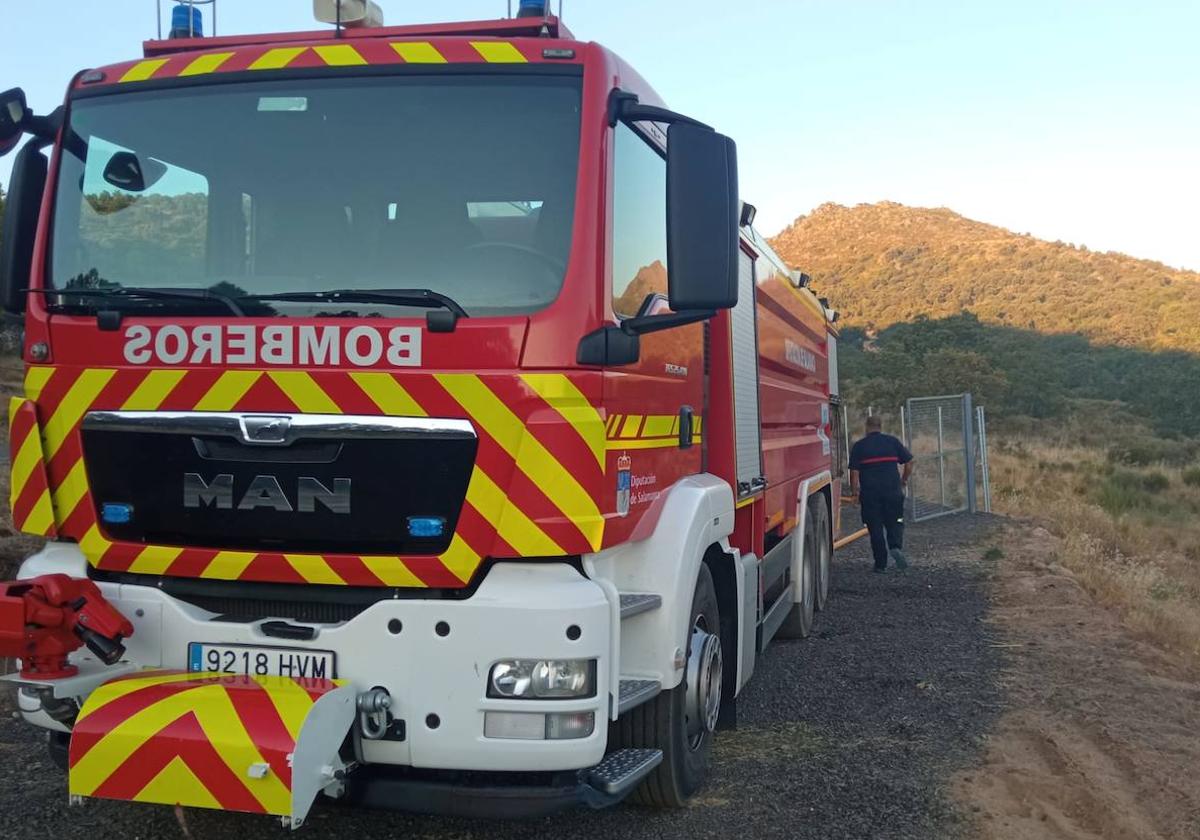 Un camión de los Bomberos de la Diputación.