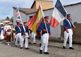 Figurantes del desfile