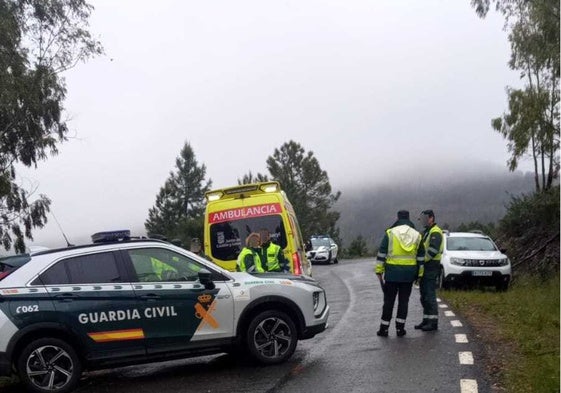 despliegue movilizado por el accidente en Garcibuey.