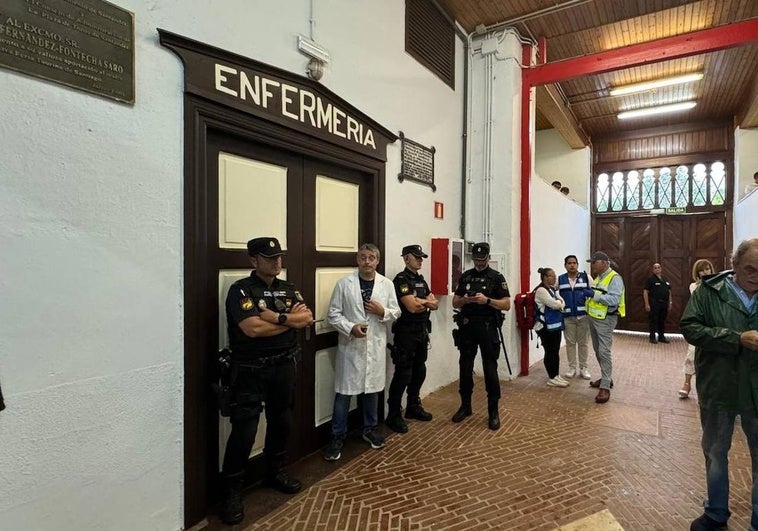Imagen de la enfermería de la plaza de toros de Santander.
