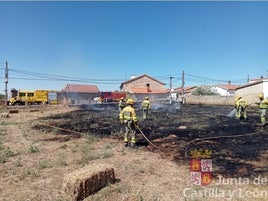 El incendio en Muñoz.