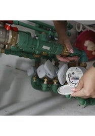 El controlador de agua de un edificio salmantino.