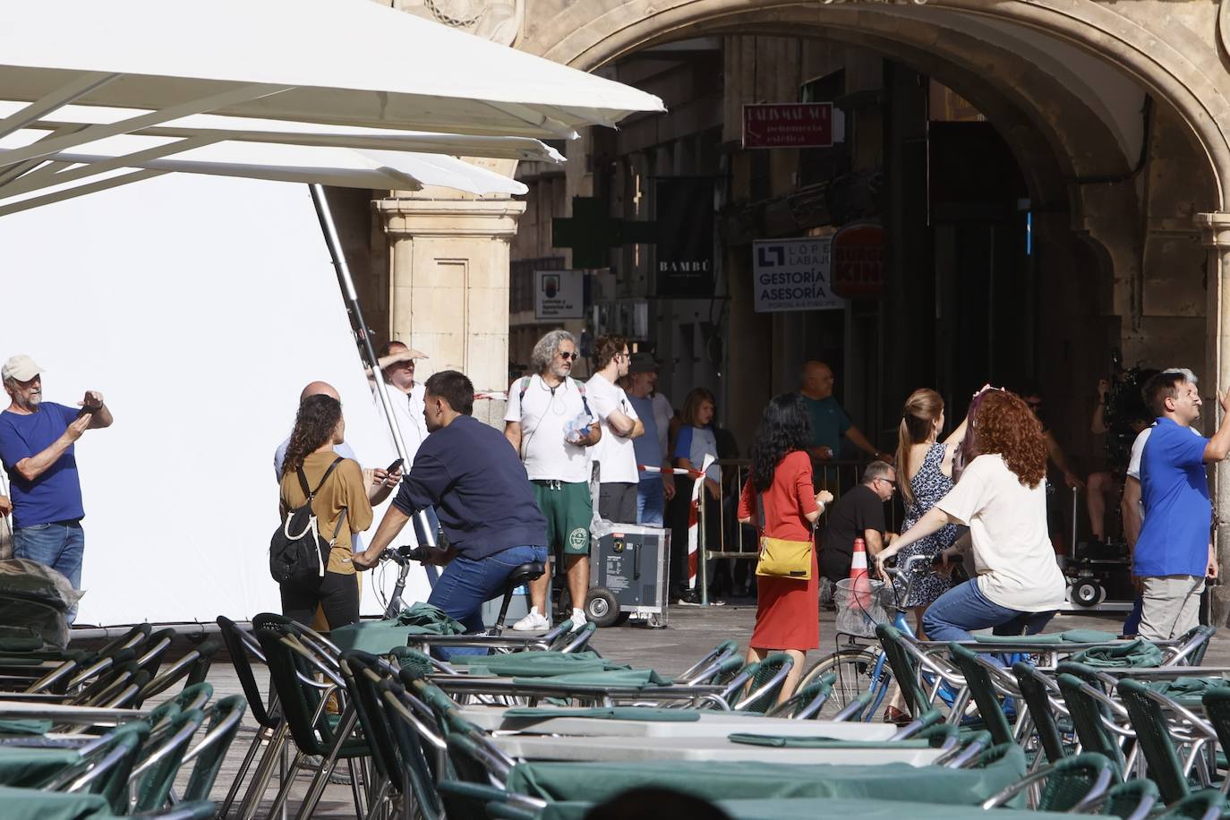 La Plaza Mayor se convierte en el escenario de la nueva serie de Amazon