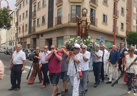 Imagen de la procesión que, este lunes, 29 de julio, ha recorrido las calles de Santa Marta.