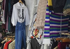 Tienda con ropa vintage.