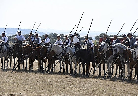 Caballistas durante el fin de la segunda jornada y la entrega de premios.