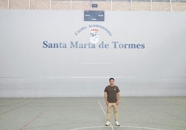 El concejal de Deportes, Jorge Valiente, en las instalaciones.