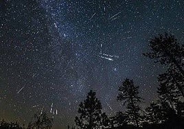 imagen de las perseidas.