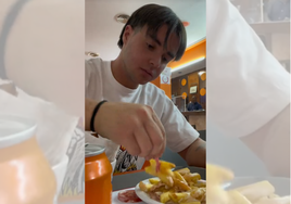 Reto gastronómico en TikTok.