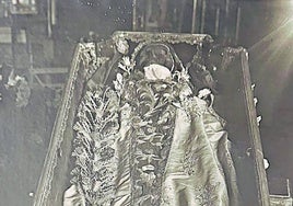 El cuerpo de Santa Teresa de Jesús en 1914.