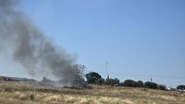 Incendio en el término municipal de Aldeatejada.