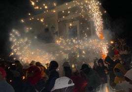 Correfuegos por las calles de Peñaranda